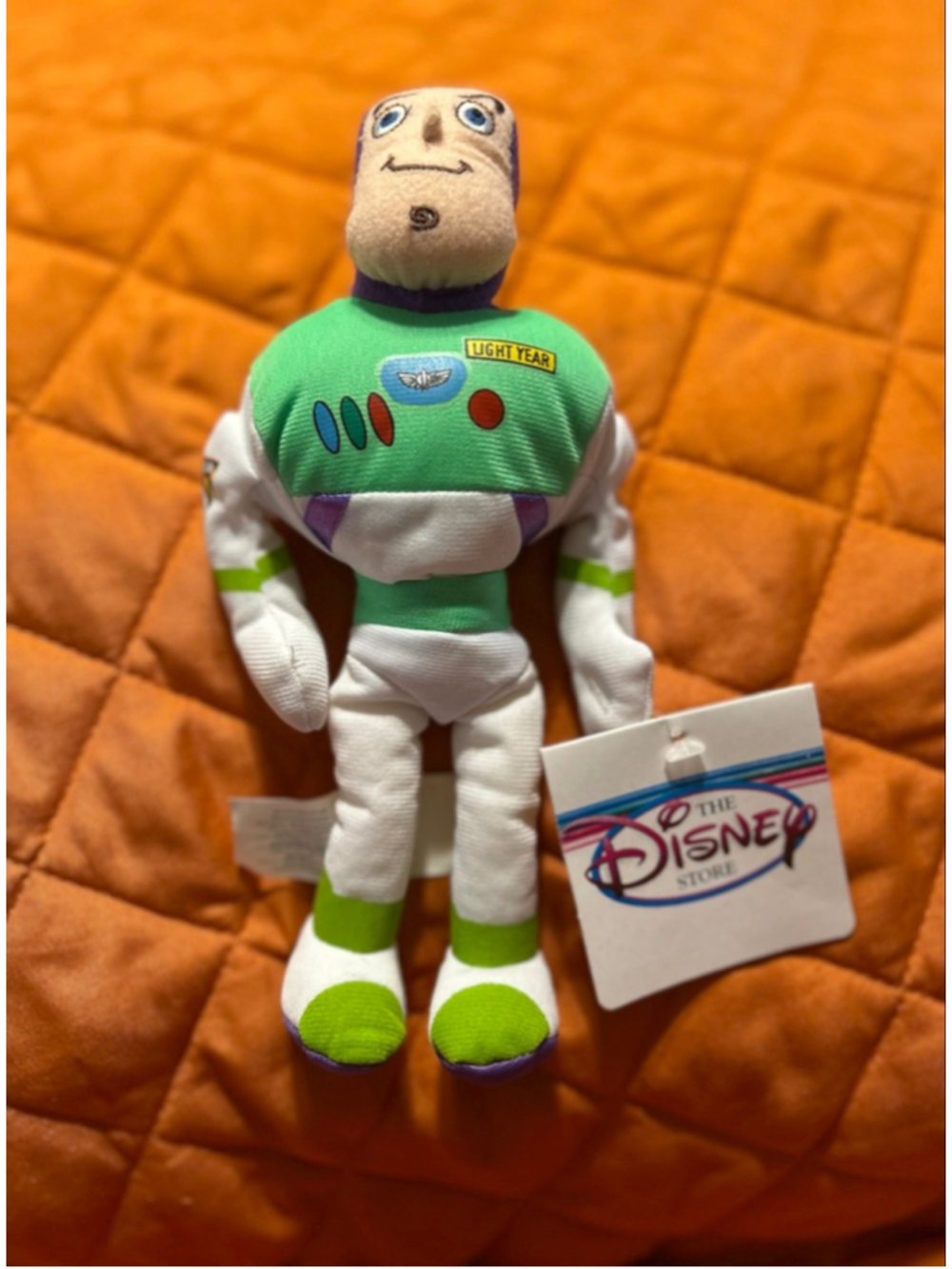 NWT Disney Store Buzz Lightyear Toy Story Bean Bag Plush 8”